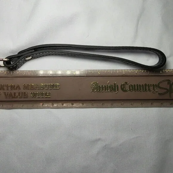 Dooney & Bourke Heritage QT112 Black Leather Wristlet Set With Box/Card/Dustbag - Picture 16 of 16